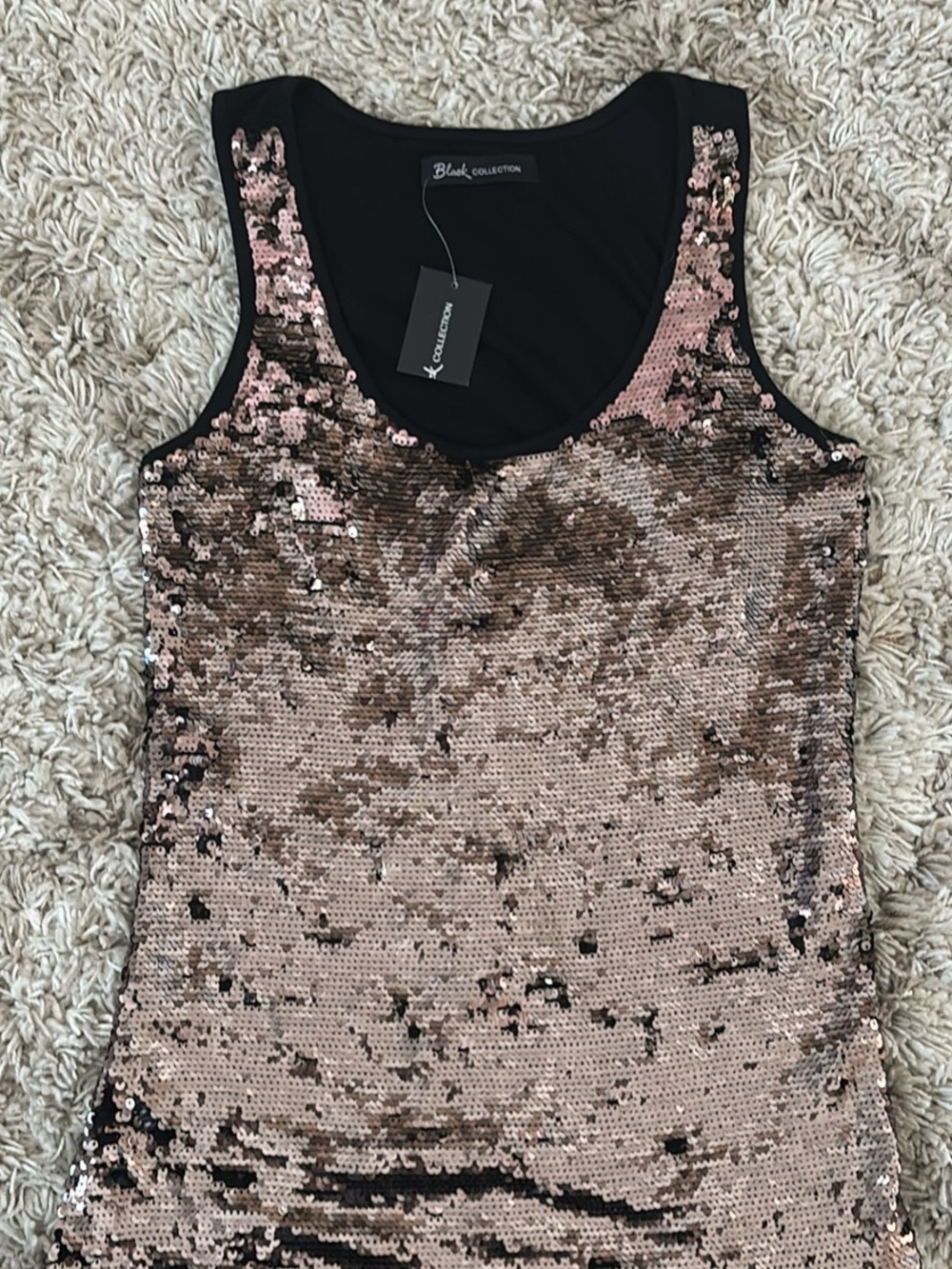 ✨Rose Gold Sequin Tank Top✨